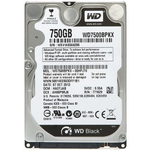 WD Black 2.5" Mobile Hard Drive Data Recovery